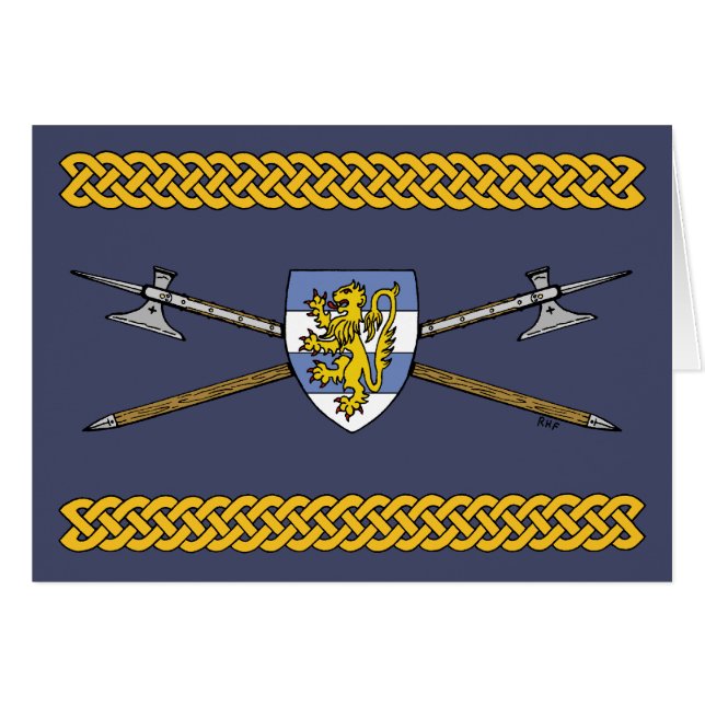 Medieval Poleaxes and Shield Cards (Front Horizontal)