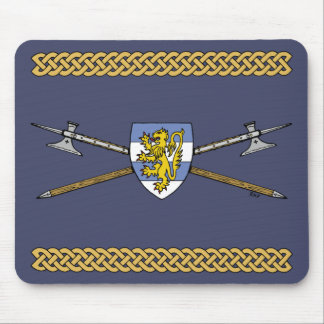 Medieval Poleaxes and Shield Mouse Pad