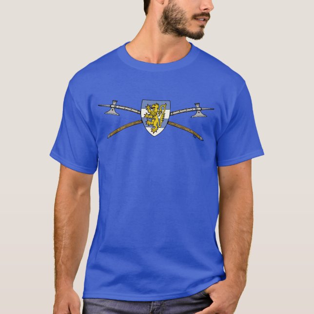 Medieval Poleaxes and Shield T-Shirt (Front)