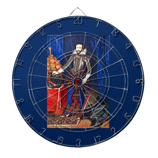 Medieval Portrait Dart Board (Front)
