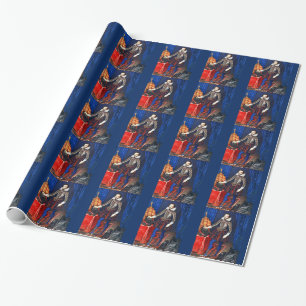Medieval Portrait Wrapping Paper