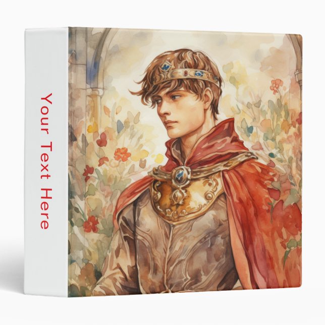 Medieval Prince 3 Ring Binder (Front/Spine)