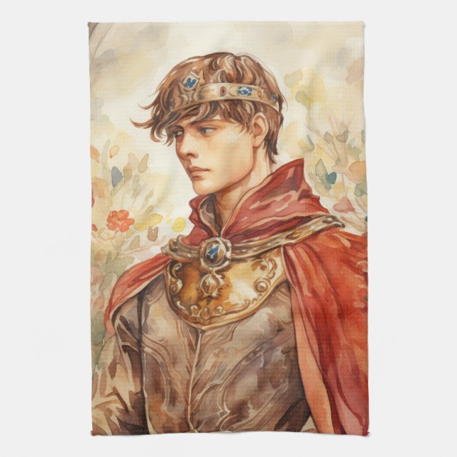 Medieval Prince Kitchen Towel (Vertical)