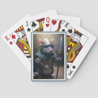 Medieval Rat with Spear Playing Cards