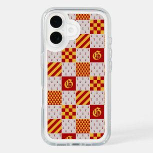 Medieval Red Yellow Gray Magical Fantasy Heraldic iPhone 16 Case