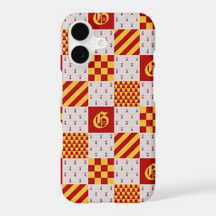 Medieval Red Yellow Vair Ermine Heraldic Pattern iPhone 17 Case