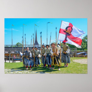 Medieval Reenactment at Rakvere Castle, Estonia Poster