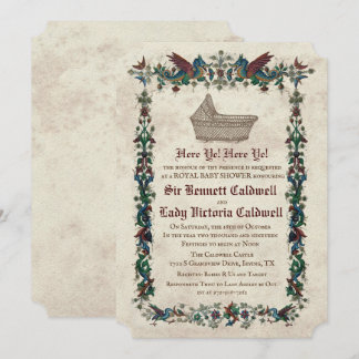 Medieval Renaissance Baby Shower Invitation