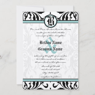 Medieval Renaissance Damask Wedding Invitation