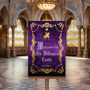 Medieval Renaissance Foam Board Welcome Sign