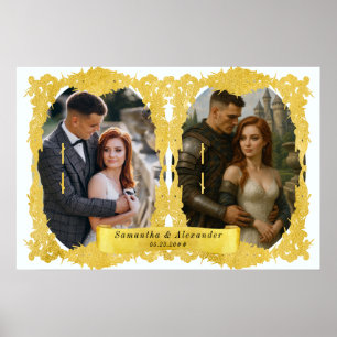 Medieval Renaissance Knight Renfaire Custom Photo Poster