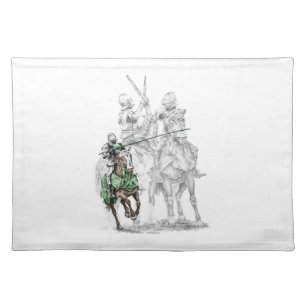 Medieval Renaissance Knights Cloth Placemat
