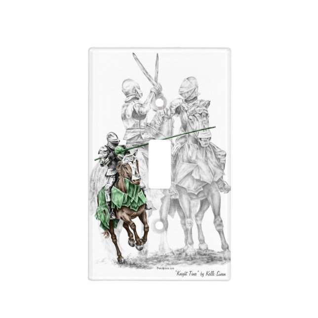 Medieval Renaissance Knights Light Switch Cover (Front)