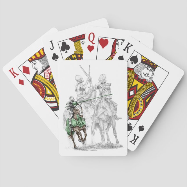 Medieval Renaissance Knights Poker Cards (Back)