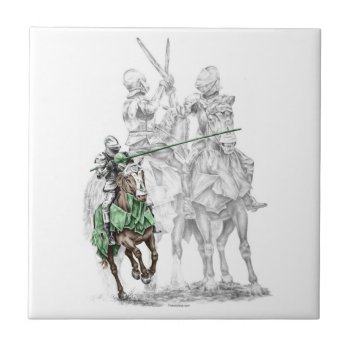 Medieval Renaissance Knights Tile by KelliSwan at Zazzle