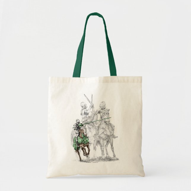 Medieval Renaissance Knights Tote Bag (Front)