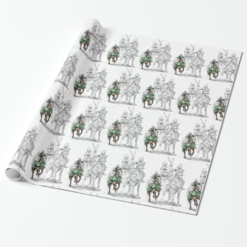 Medieval Renaissance Knights Wrapping Paper by KelliSwan at Zazzle