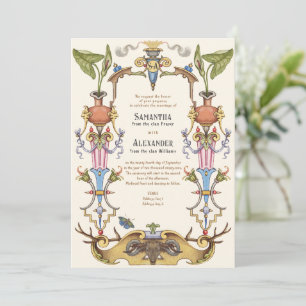 Medieval Renaissance Middle Ages Renfaire Wedding Invitation