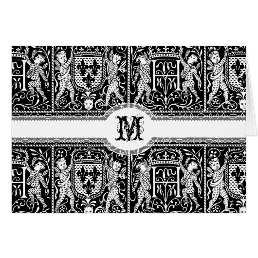 Medieval Renaissance Pageantry Elegant Pattern Cards (Front Horizontal)