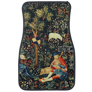 Medieval Renaissance Tapestry  Shepherds and Sheep Car Floor Mat