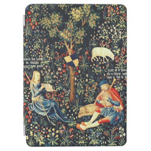 Medieval Renaissance Tapestry  Shepherds and Sheep iPad Air Cover