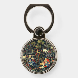 Medieval Renaissance Tapestry Shepherds and Sheep Phone Ring Stand