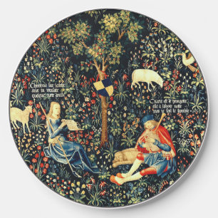 Medieval Renaissance Tapestry  Shepherds and Sheep Wireless Charger