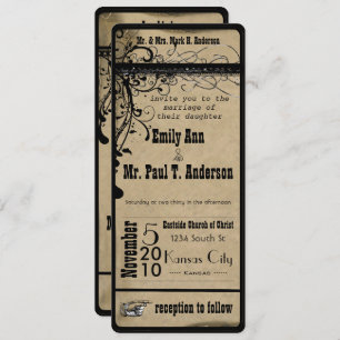 Medieval Renaissance Wedding Invitation