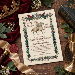 Medieval Renaissance Wedding Invitation