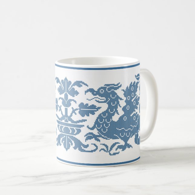 Medieval/Renaissance Wyverns Coffee Mug (Front Right)