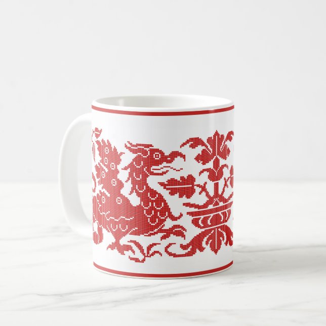 Medieval/Renaissance Wyverns Coffee Mug (Front Left)