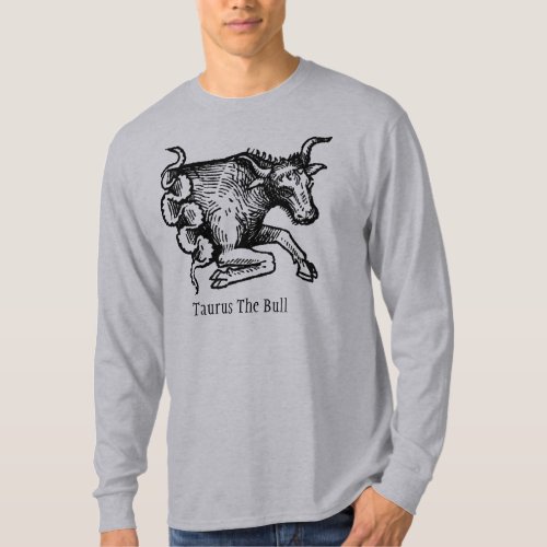 Medieval Renaissance Zodiac Symbol Taurus Bull T_Shirt