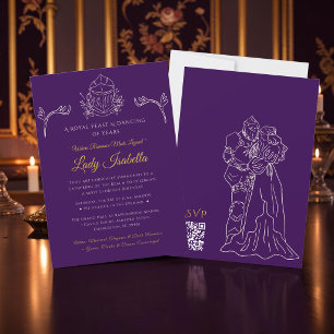 Medieval Romance Birthday Invitation Romantasy