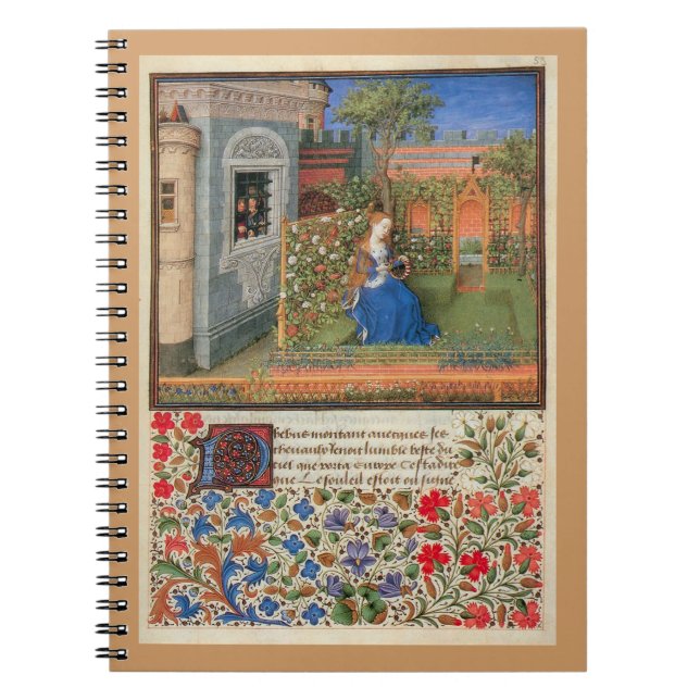 medieval rose garden notebook (Front)