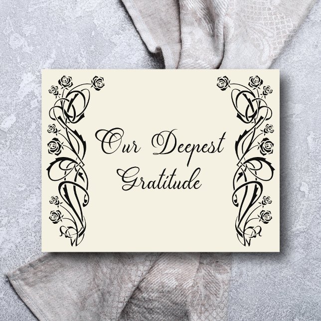 Medieval Royal Roses Wedding Thank You Card (Creator Uploaded)