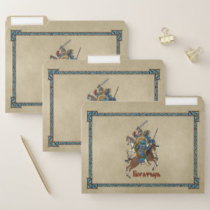 Medieval Russian Bogatyr File Folder