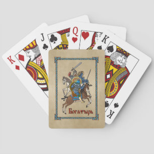 Medieval Russian Bogatyr Poker Cards