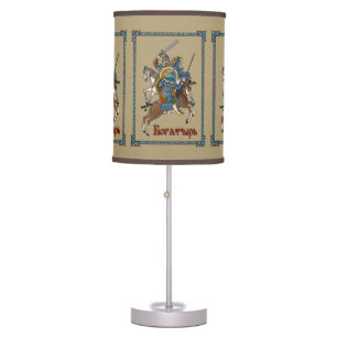 Medieval Russian Bogatyr Table Lamp