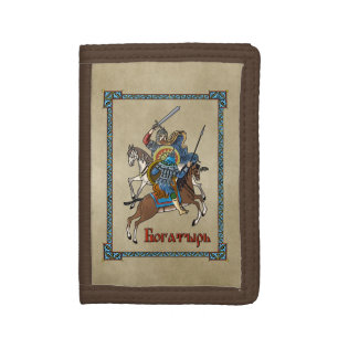 Medieval Russian Bogatyr Trifold Wallet