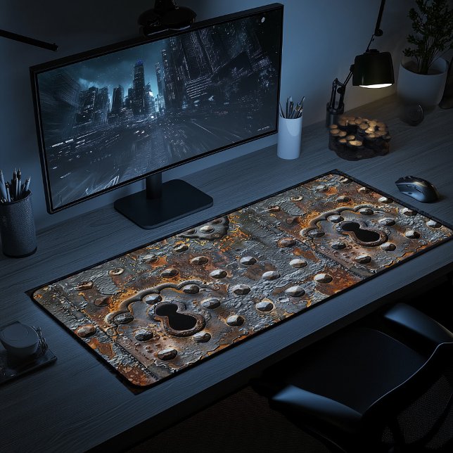 Medieval Rustic Trunk Iron Print Desk Mat (Creator Uploaded)