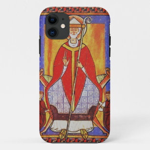 Medieval Saint Gregory the Great Icon  iPhone 11 Case