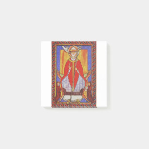 Medieval Saint Gregory the Great Icon  Post-it Notes