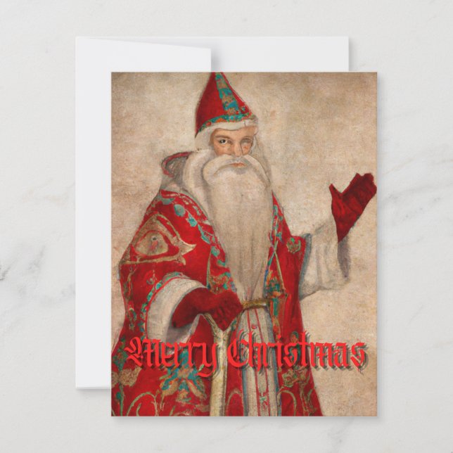Medieval Santa Christmas Card (Front)