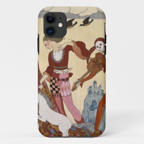 Medieval Scene by Georges Barbier iPhone 11 Case