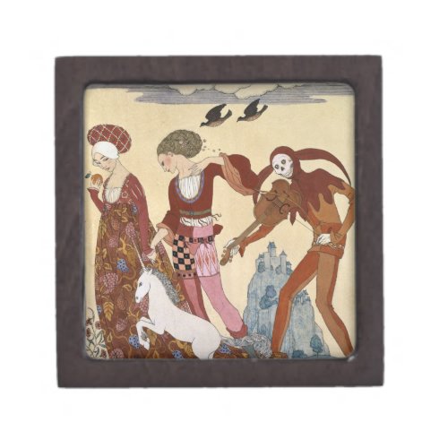 Medieval Scene by Georges Barbier Jewelry Box