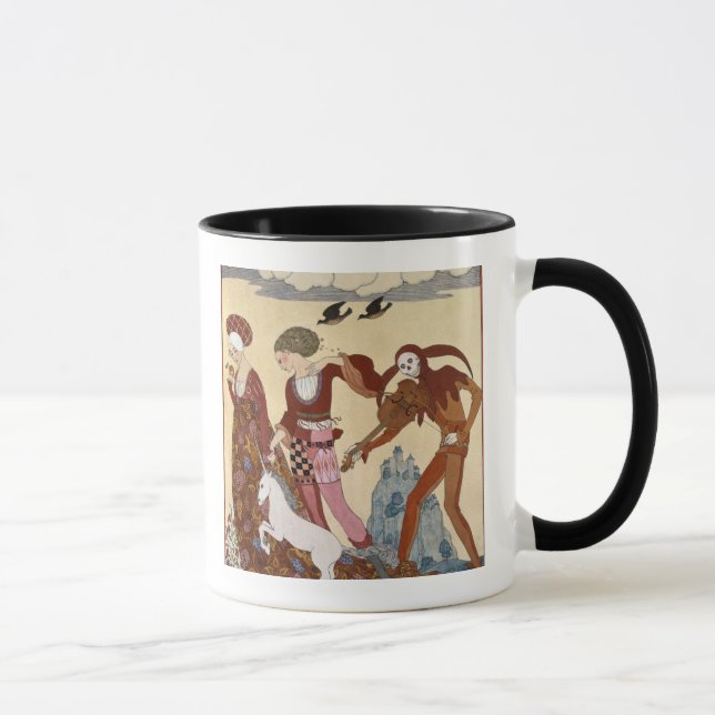 Medieval Scene by Georges Barbier Mug (Right)