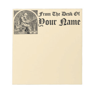 Medieval Scriptorium Scribe Template Notepad