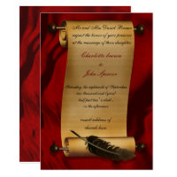 scroll for invitation
