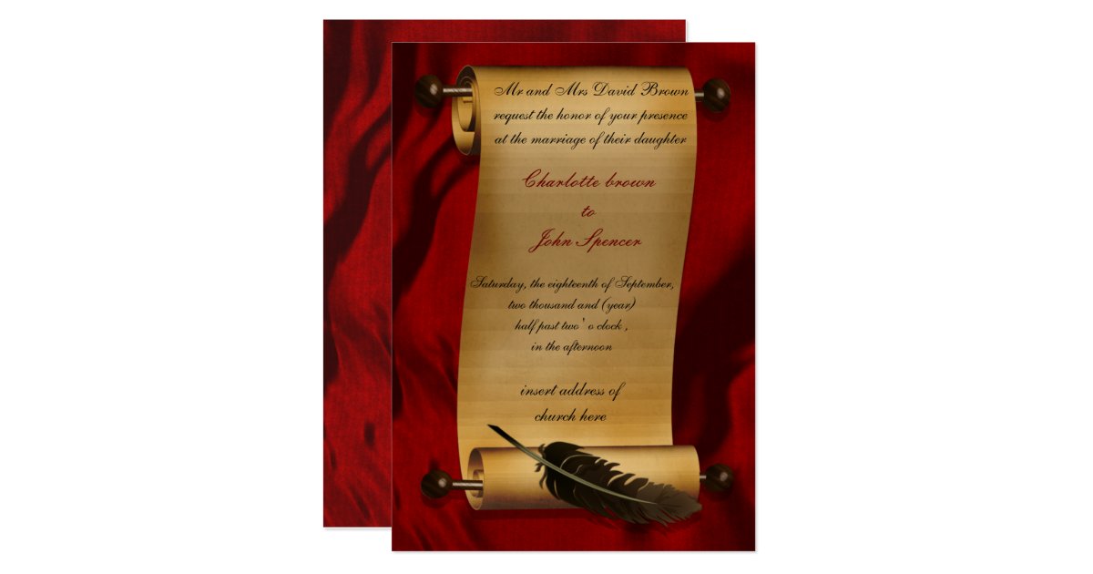 medieval scroll vintage invitation zazzle com quinceanera invitation maker free