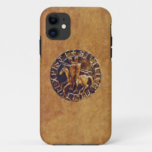 Medieval Seal of the Knights Templar iPhone 11 Case